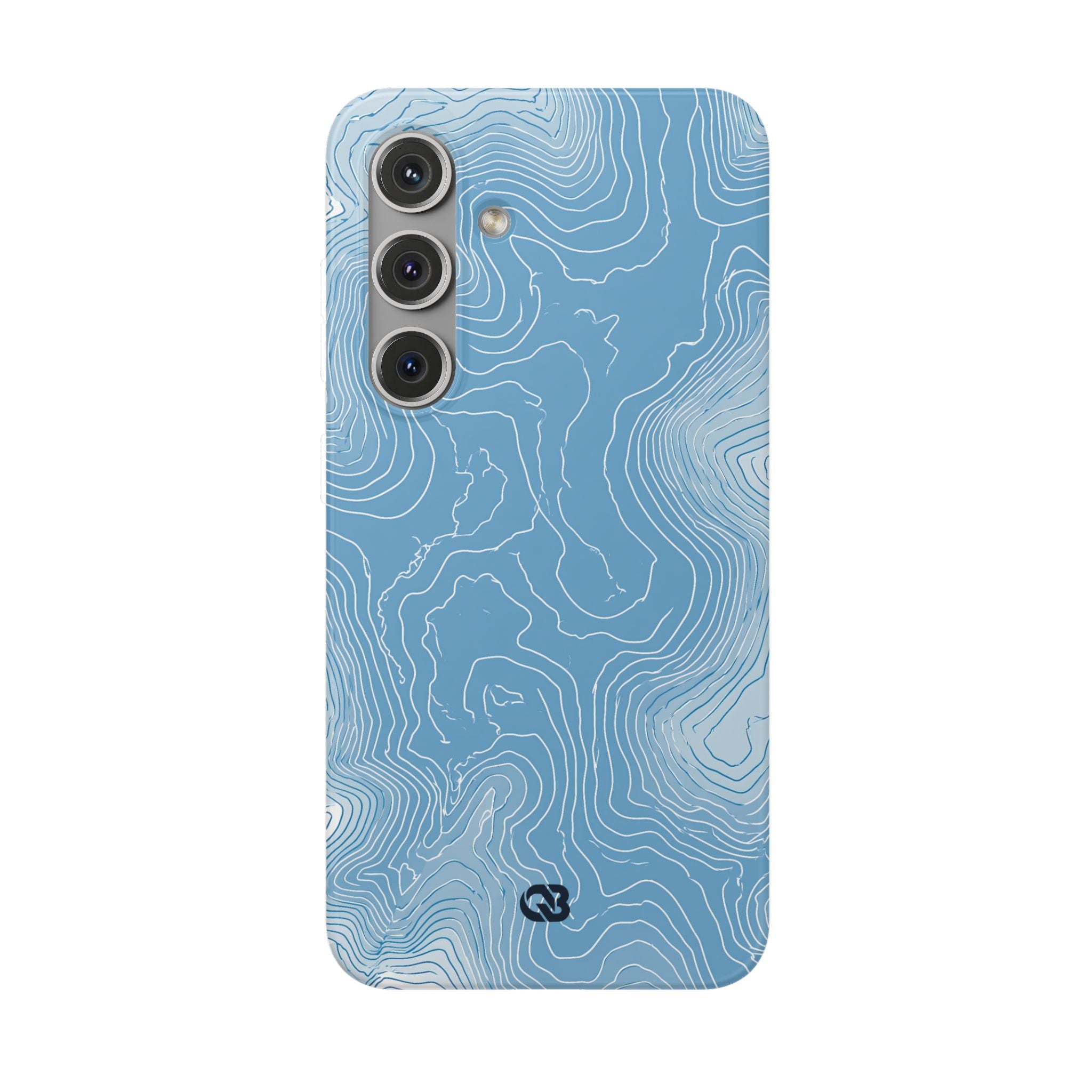 Blue Lite Phone Case for Samsung - Glacial Ridge Topo