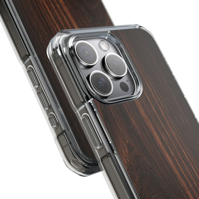 Brown Impact MagSafe Phone Case for iPhone - Burnished Mahogany Grain