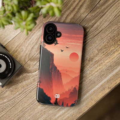 Orange Tough Phone Case for iPhone - Crimson Ridge Flight