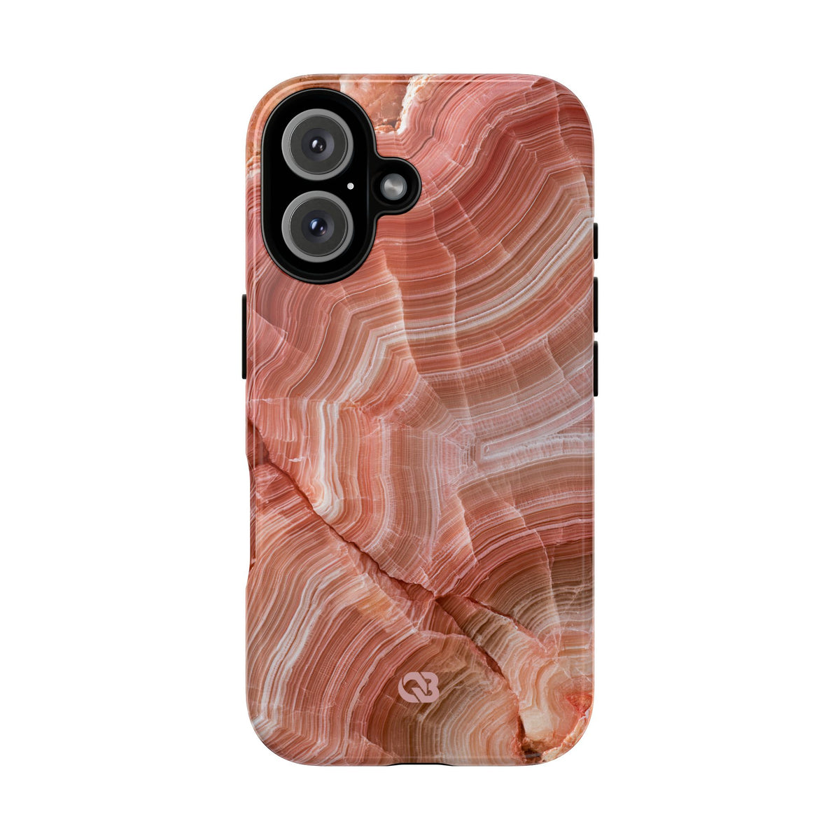 Blushing Rose Strata · Tough Phone Case for iPhone · Pink