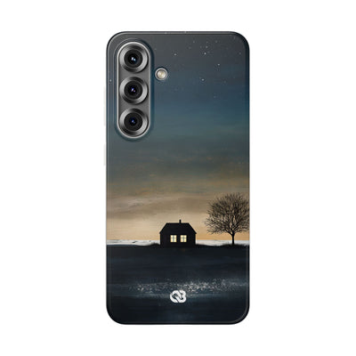 Midnight Cabin Glow · Soft Phone Case for Samsung