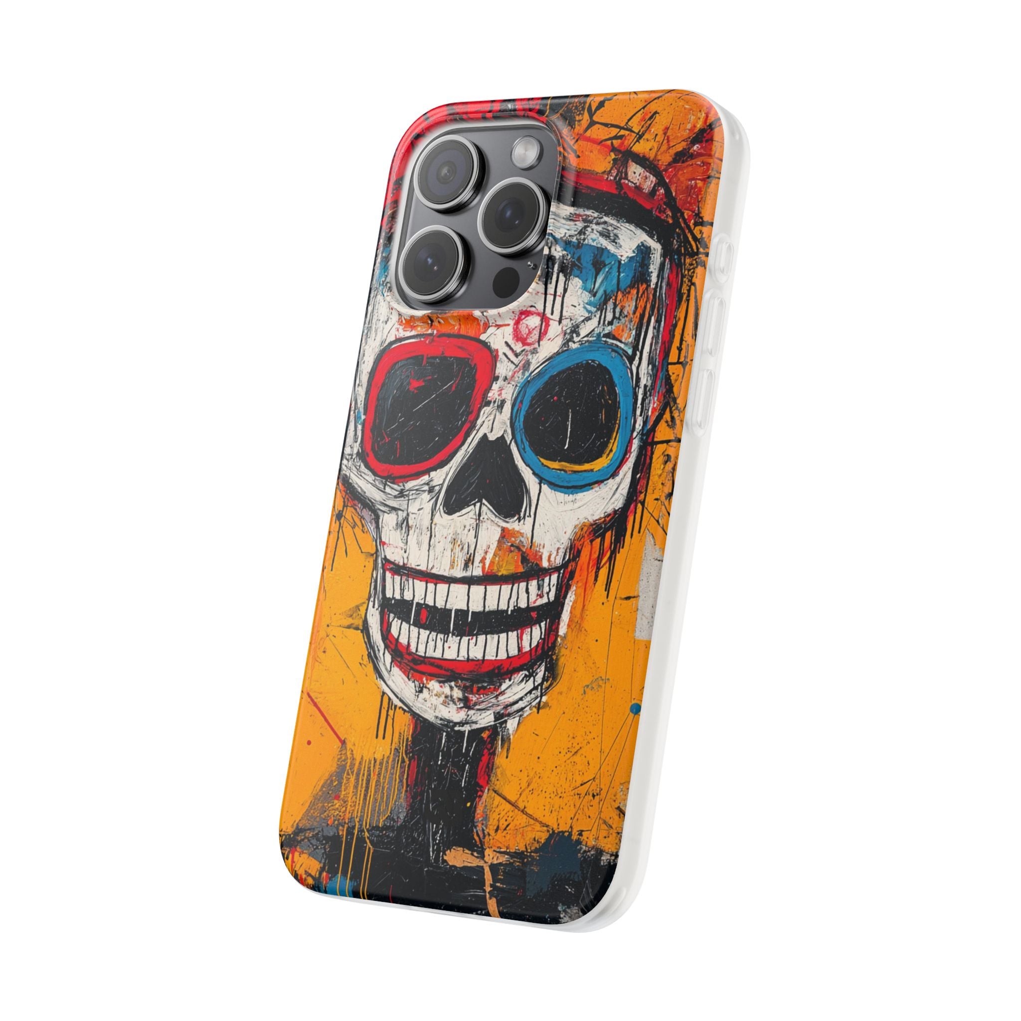 Vivid Graffiti Skull · Soft Custodia per iPhone