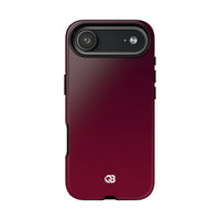 Red Tough Phone Case for iPhone - Deep Sangria Gradient