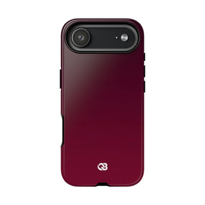 Red Tough Phone Case for iPhone - Deep Sangria Gradient