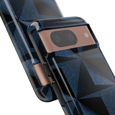 Faceted Slate · Tough Phone Case for Pixel ·  Blue