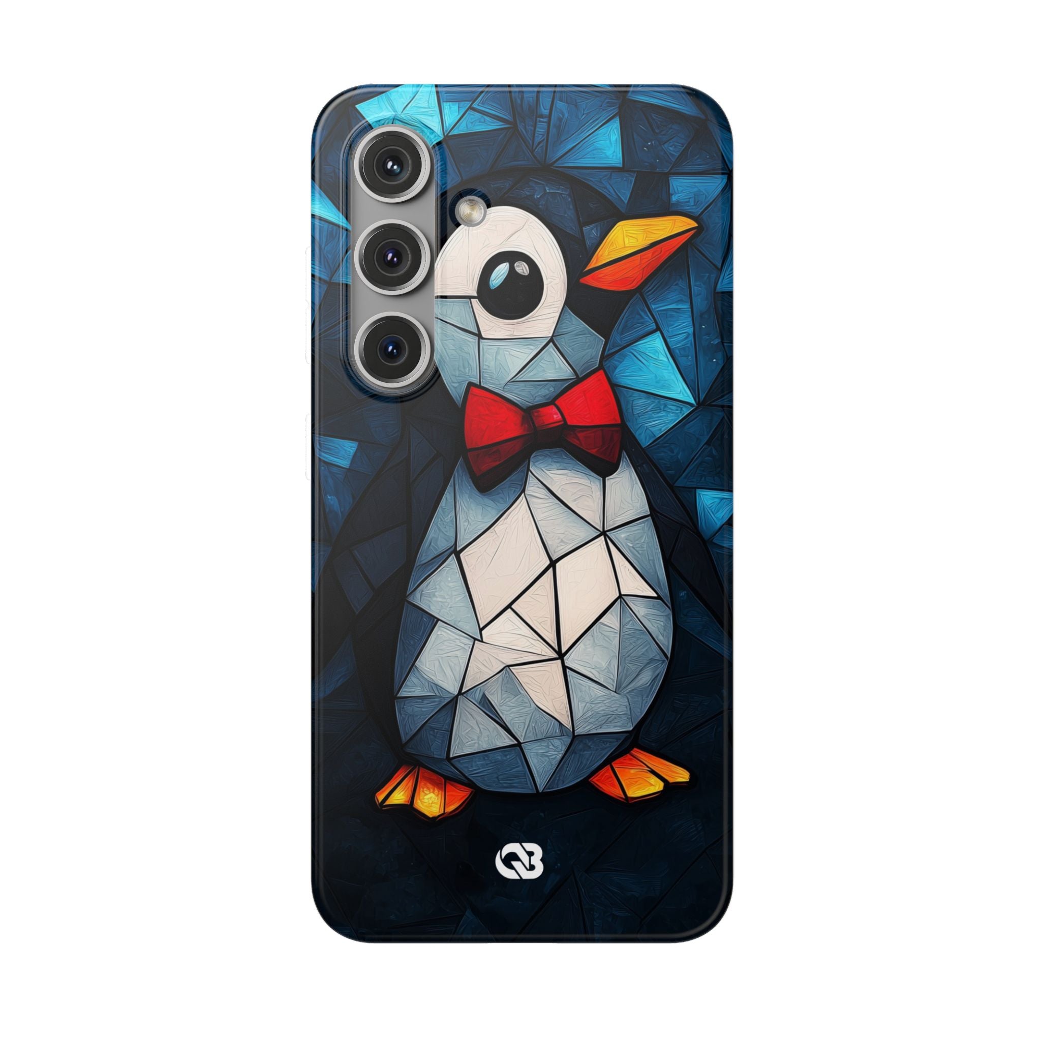 Mosaic Bowtie Penguin · Soft Phone Case for Samsung