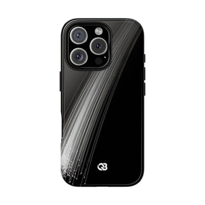 Black Tough Phone Case for iPhone - Linear Velocity Beam
