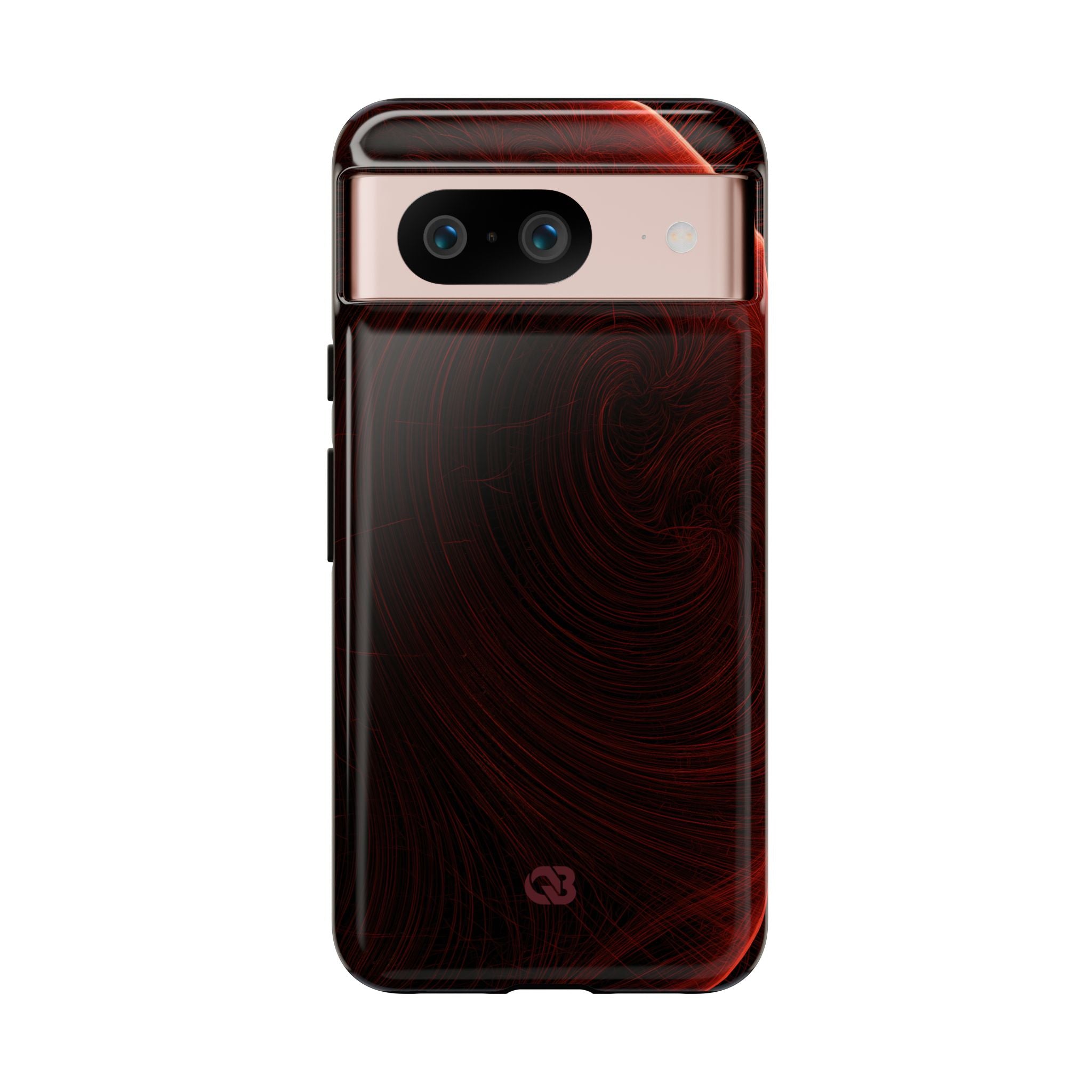 Red Tough Phone Case for Google Pixel - Crimson Flare Flux