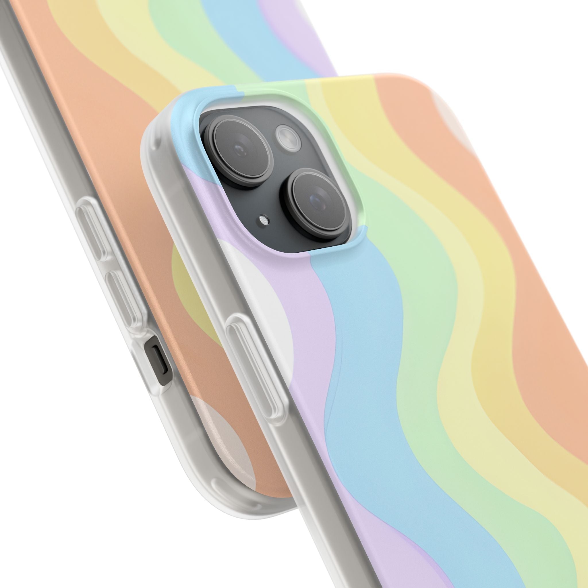 Pastel Ripple Flow · Soft Phone Case for iPhone