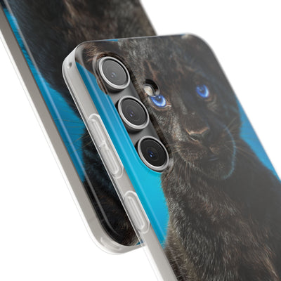 Sapphire Gaze Panther · Soft Phone Case for Samsung