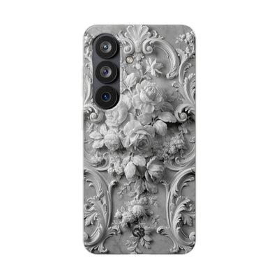 Rococo Marble Rose · Lite Phone Case for Samsung · White