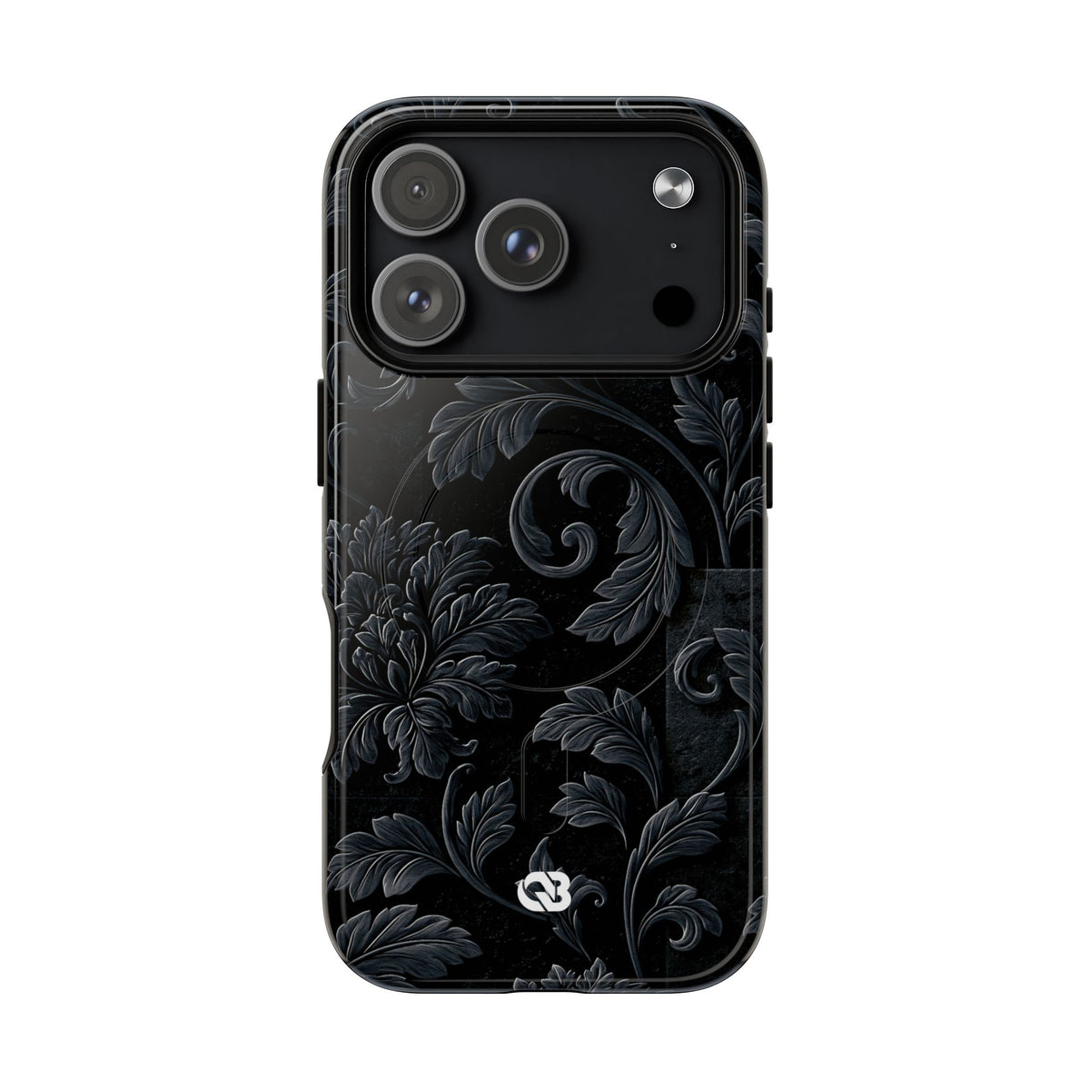 Obsidian Damask · Tough 2.0 Magnetic Phone Case for iPhone · Black