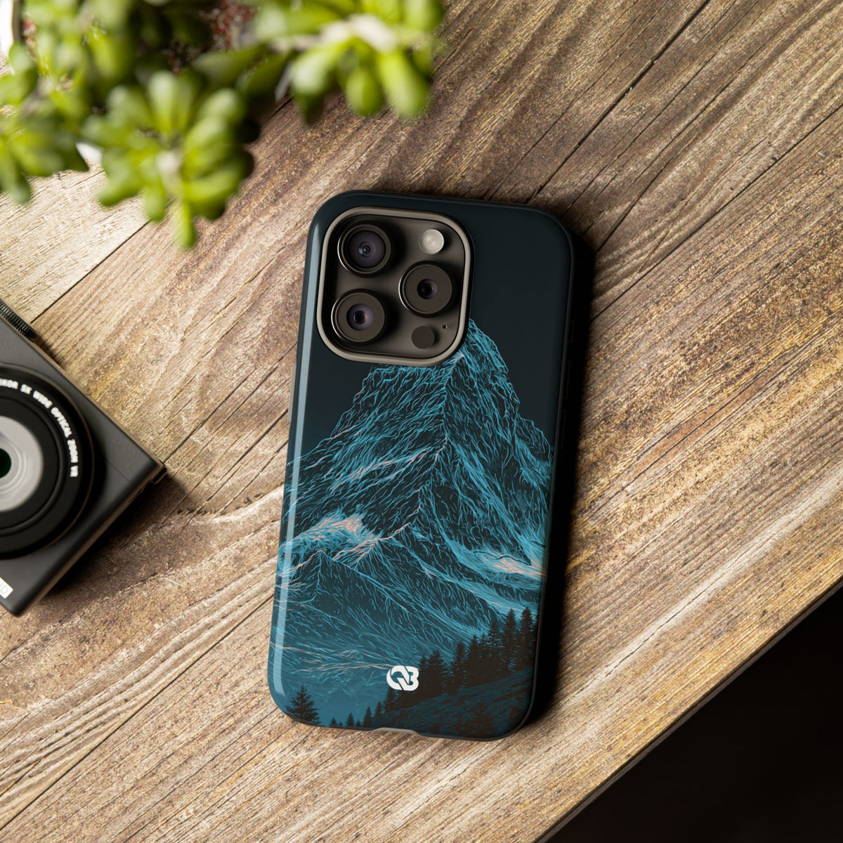 Glacial Alpine Peak · Tough Phone Case for iPhone · Blue