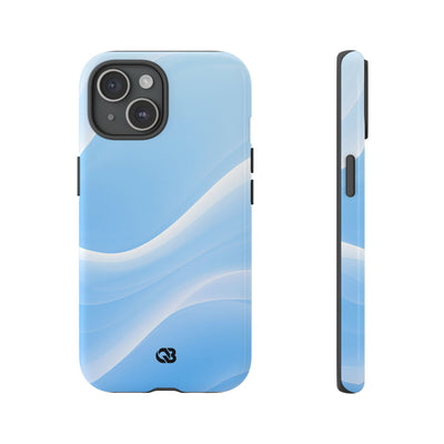 Blue Tough Phone Case for iPhone - Glacial Blue Silk