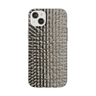 Beige Lite Phone Case for iPhone - Bone Spiked Grid