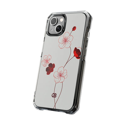 Red Impact MagSafe Phone Case for iPhone - Kyoto Ember Bloom