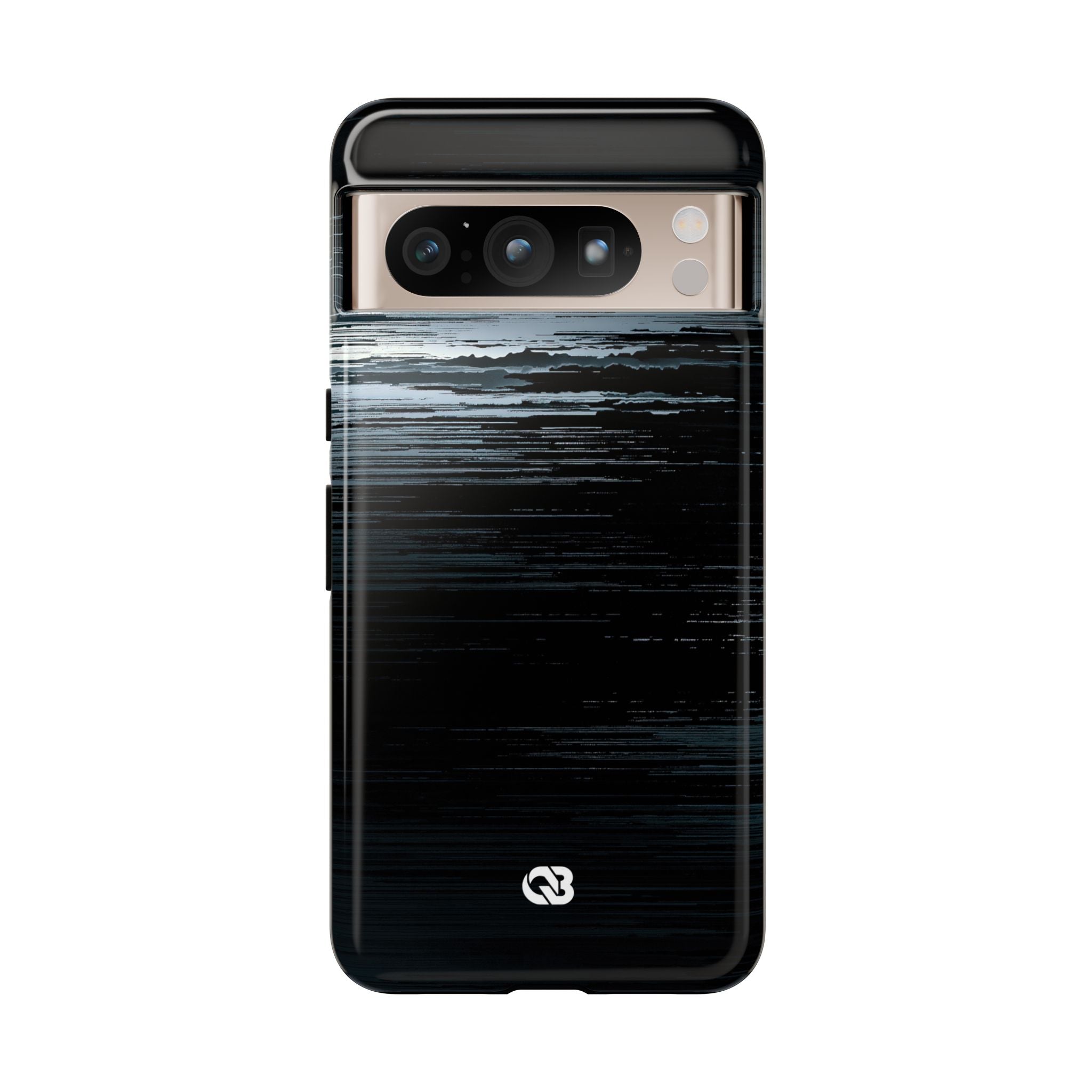 Black Tough Phone Case for Google Pixel - Frozen Signal Glitch