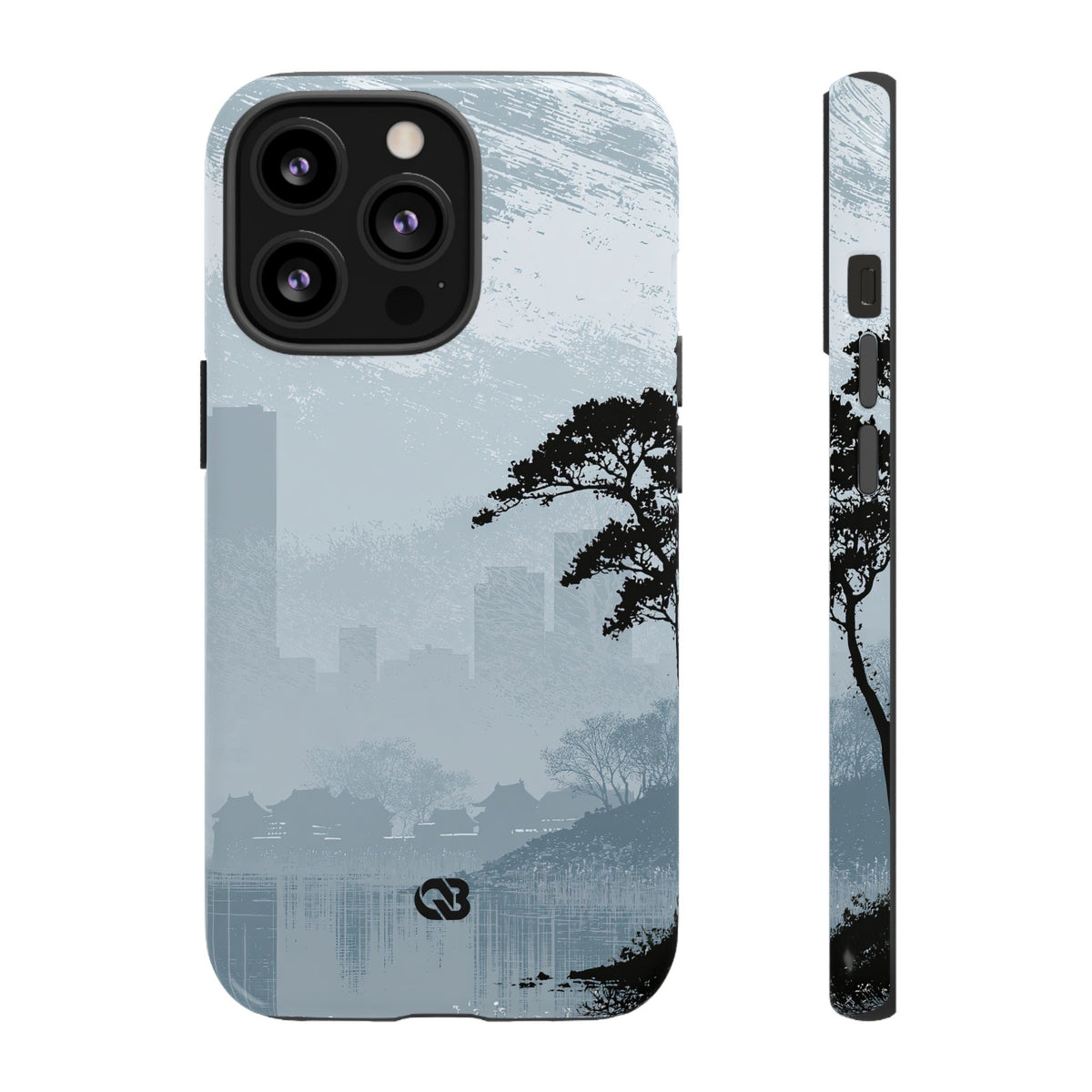 Misty Horizon · Tough Phone Case for iPhone · Blue
