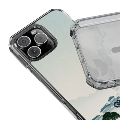 Misty Dynasty Horizon · Clear Impact Magnetic Phone Case for iPhone ·  Blue