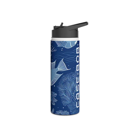 Blue Scale Reef - Stainless Steel Water Bottle