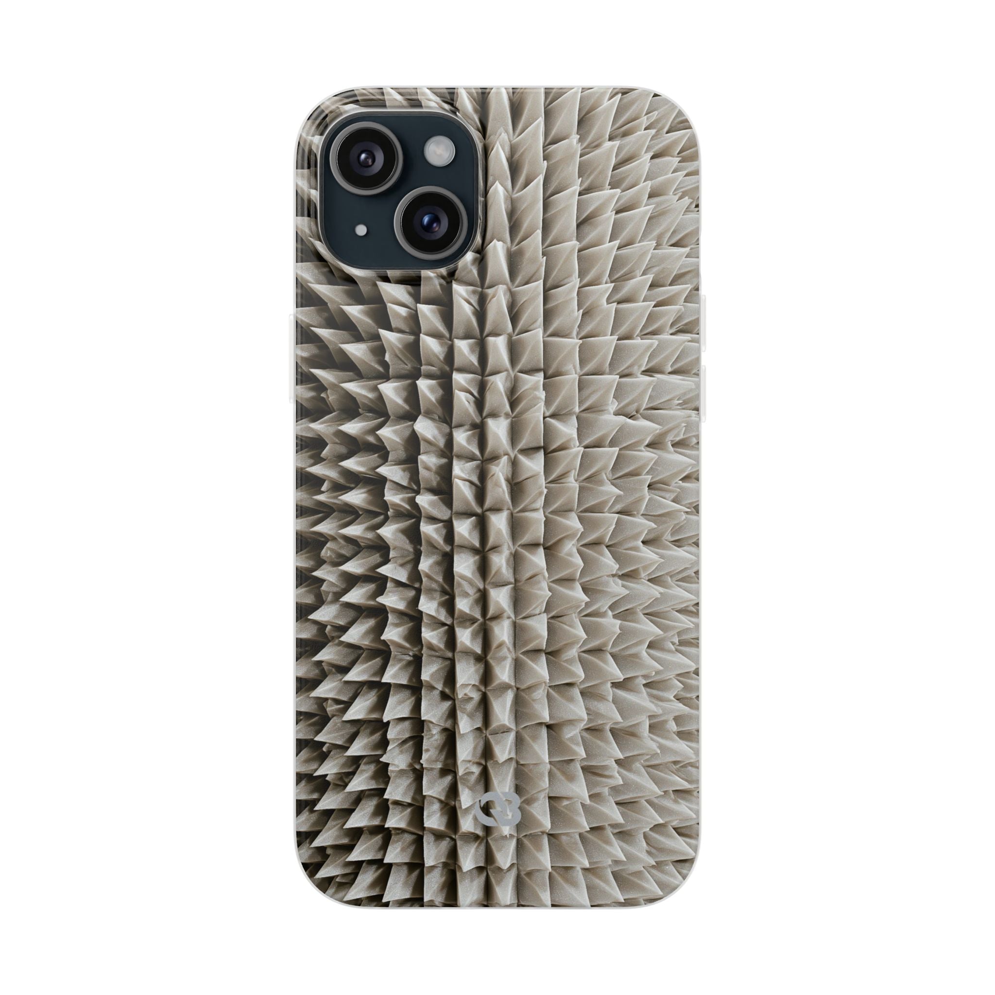 Beige Lite Phone Case for iPhone - Bone Spiked Grid