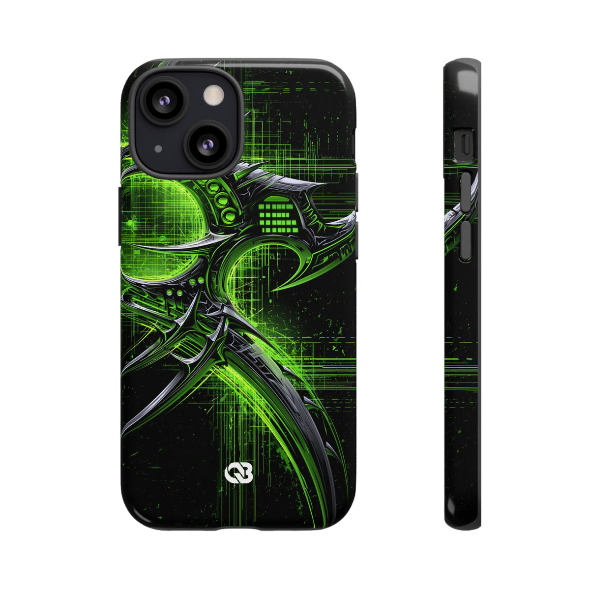 Cyber Sigil Grid · Tough Phone Case for iPhone · Green