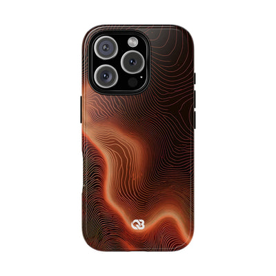 Caldera Ridge · Tough Phone Case for iPhone · Orange