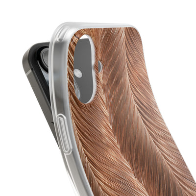 Rose Gold Weave · Lite Phone Case for iPhone ·  Brown