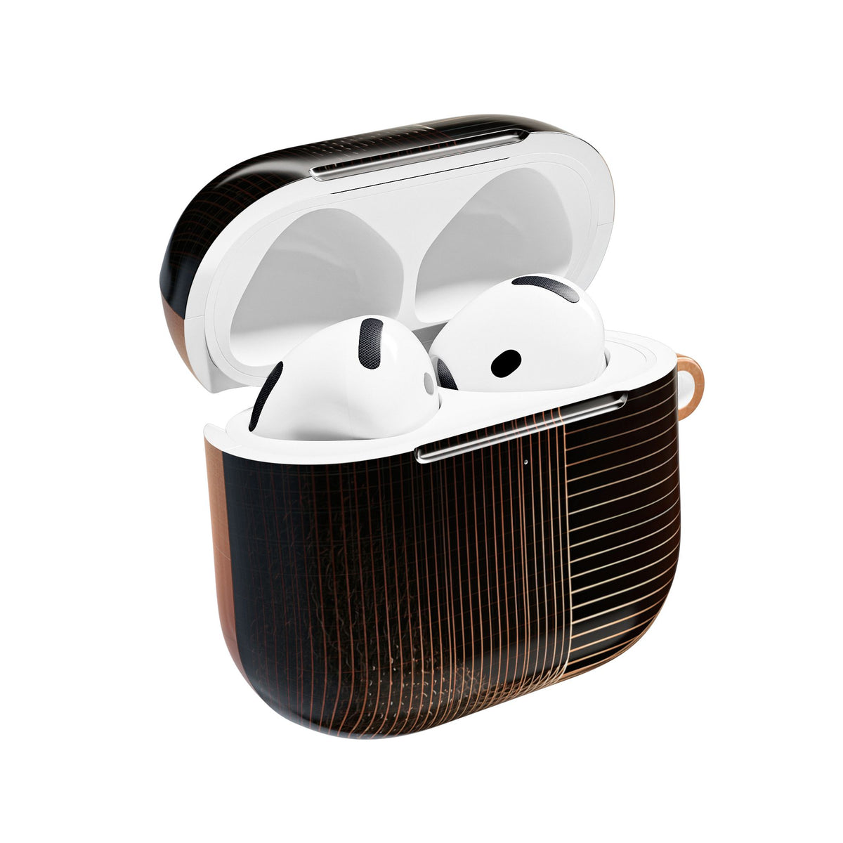 Amber Meridian · Hard Case for AirPods & AirPods Pro · Black