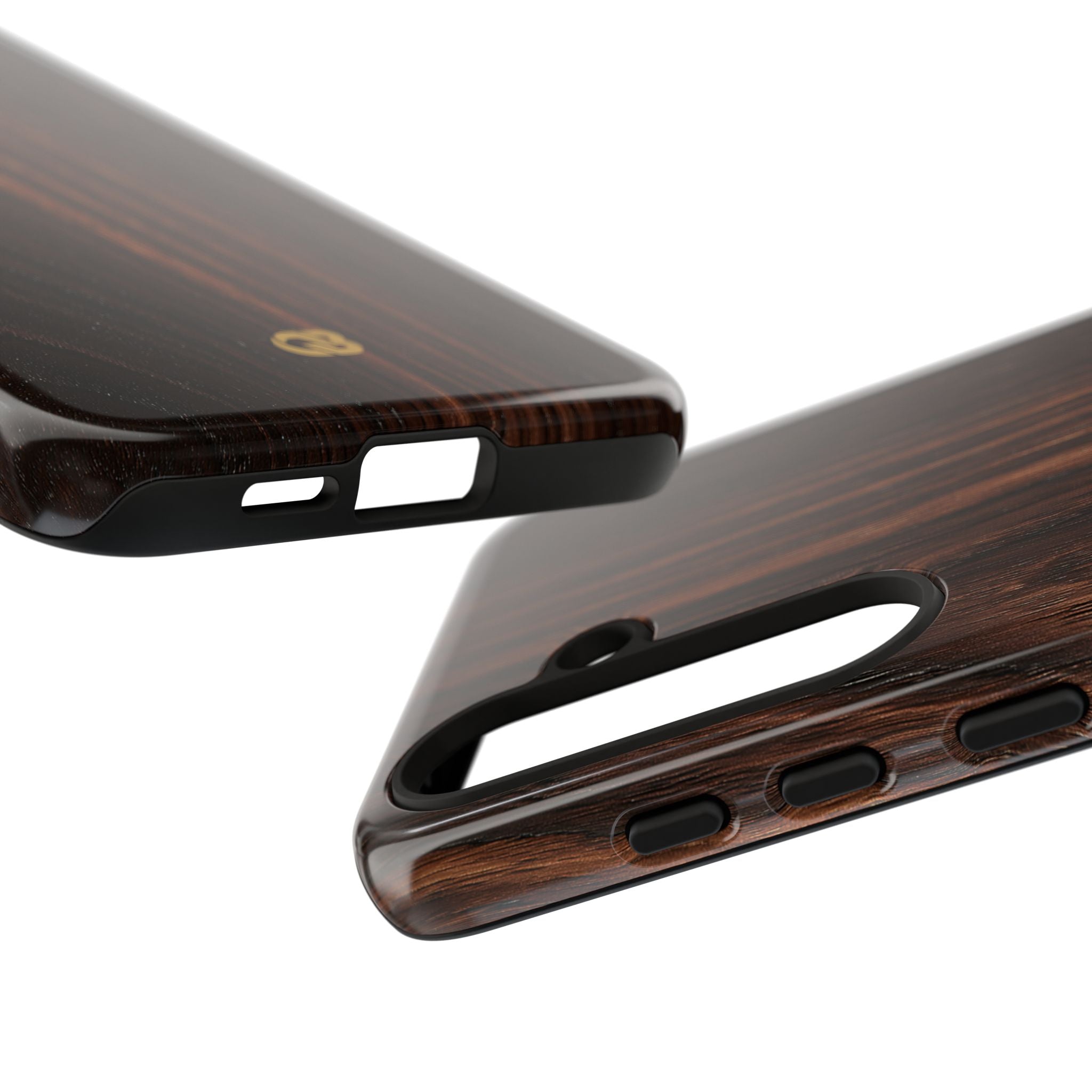 Brown Tough Phone Case for Samsung - Burnished Mahogany Grain
