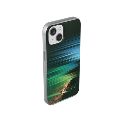 Digital Shoreline Drift · Lite Phone Case for iPhone ·  Teal