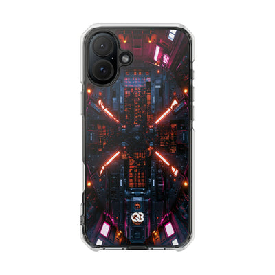 Cybernetic Reactor Core · Clear Impact Magnetic Phone Case for iPhone · Black