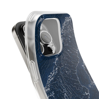 Nordic Contour Chart · Lite Phone Case for iPhone ·  Blue