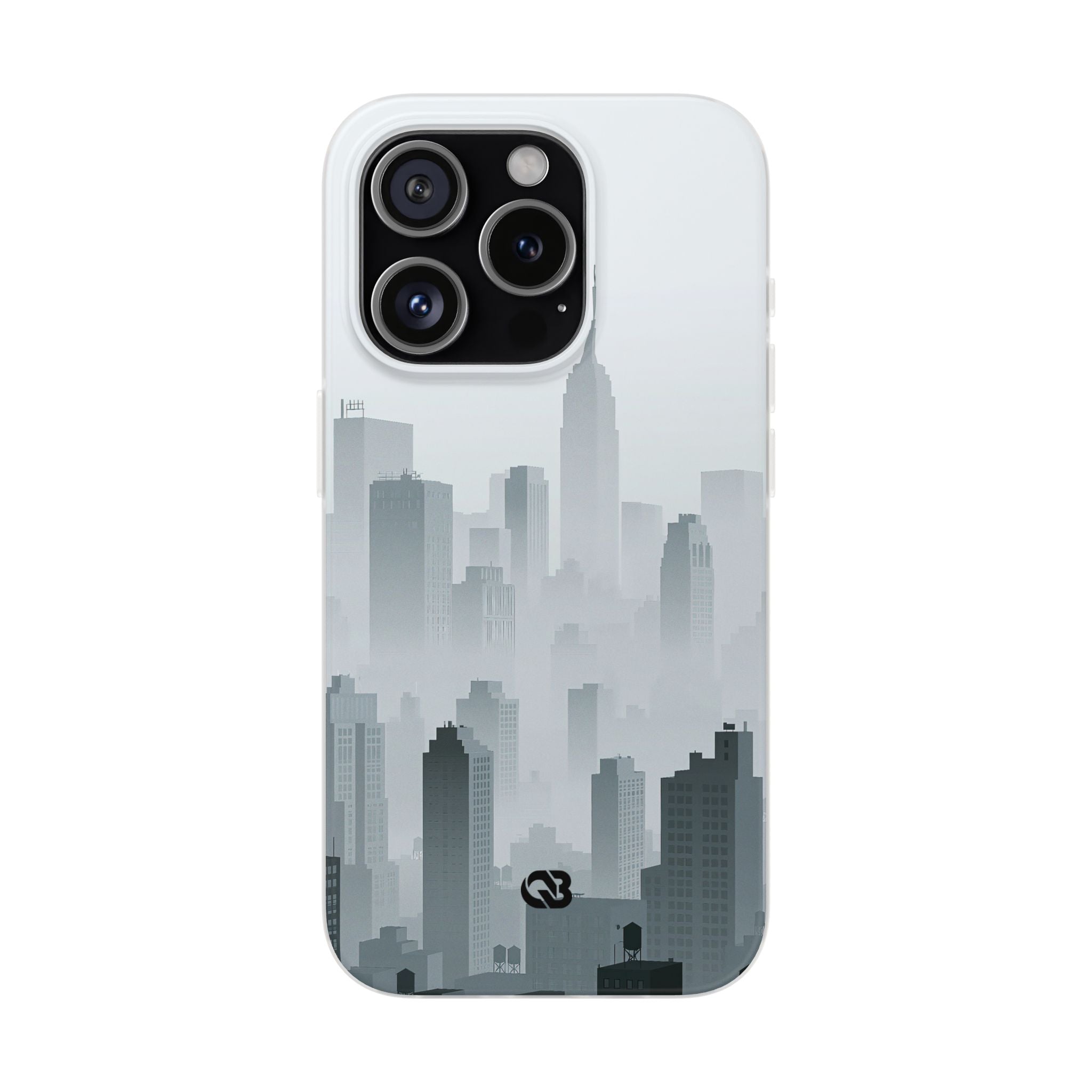 Grey Lite Phone Case for iPhone - Steel Mist Skyline