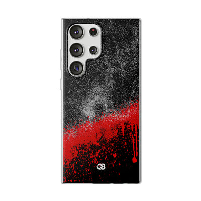 Crimson Noir Drip · Lite Phone Case for Samsung · Black