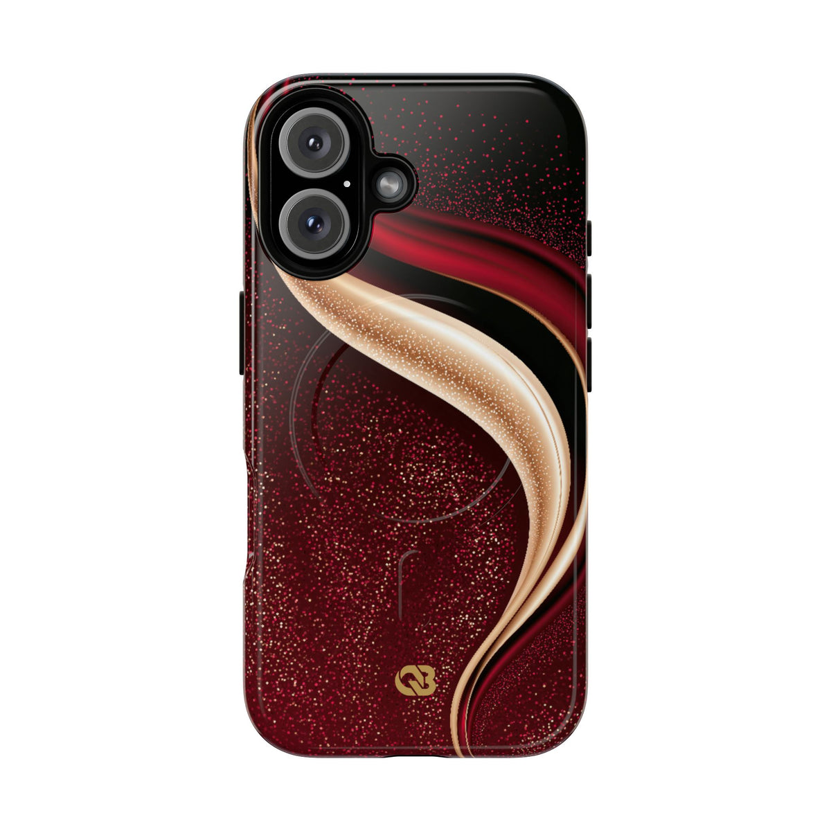 Gilded Crimson Flow · Tough 2.0 Magnetic Phone Case for iPhone · Red