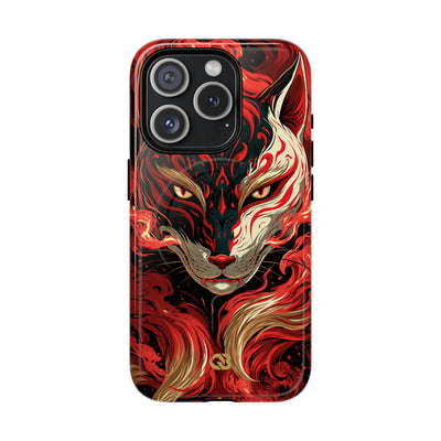 Crimson Kitsune Spirit · Tough 2.0 Magnetic Phone Case for iPhone · Red