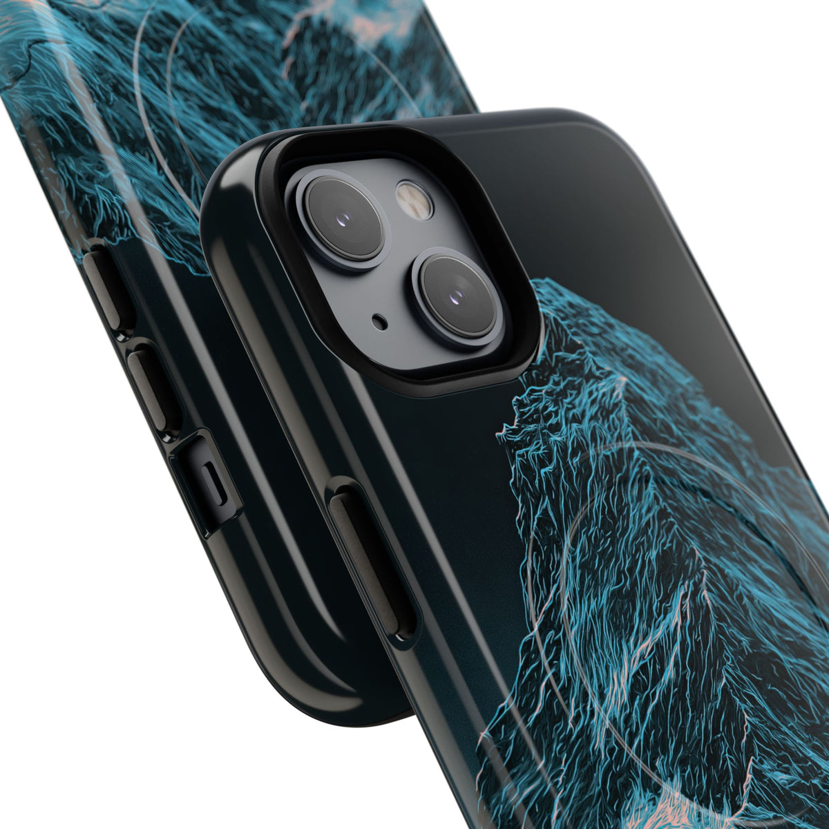 Glacial Alpine Peak · Tough 2.0 Magnetic Phone Case for iPhone · Blue
