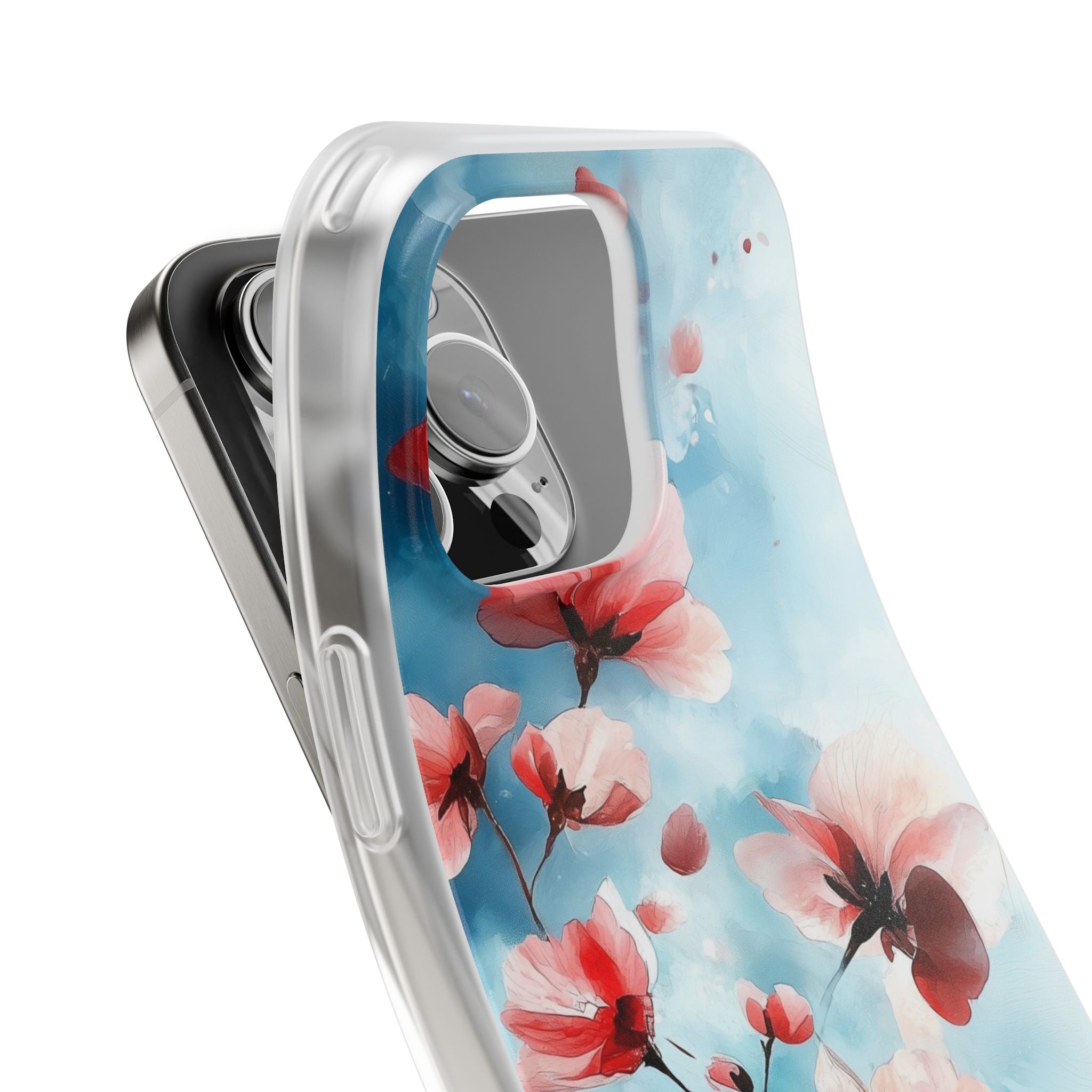 Pink Blossom Drift iPhone 16 Pro Max Case - Soft