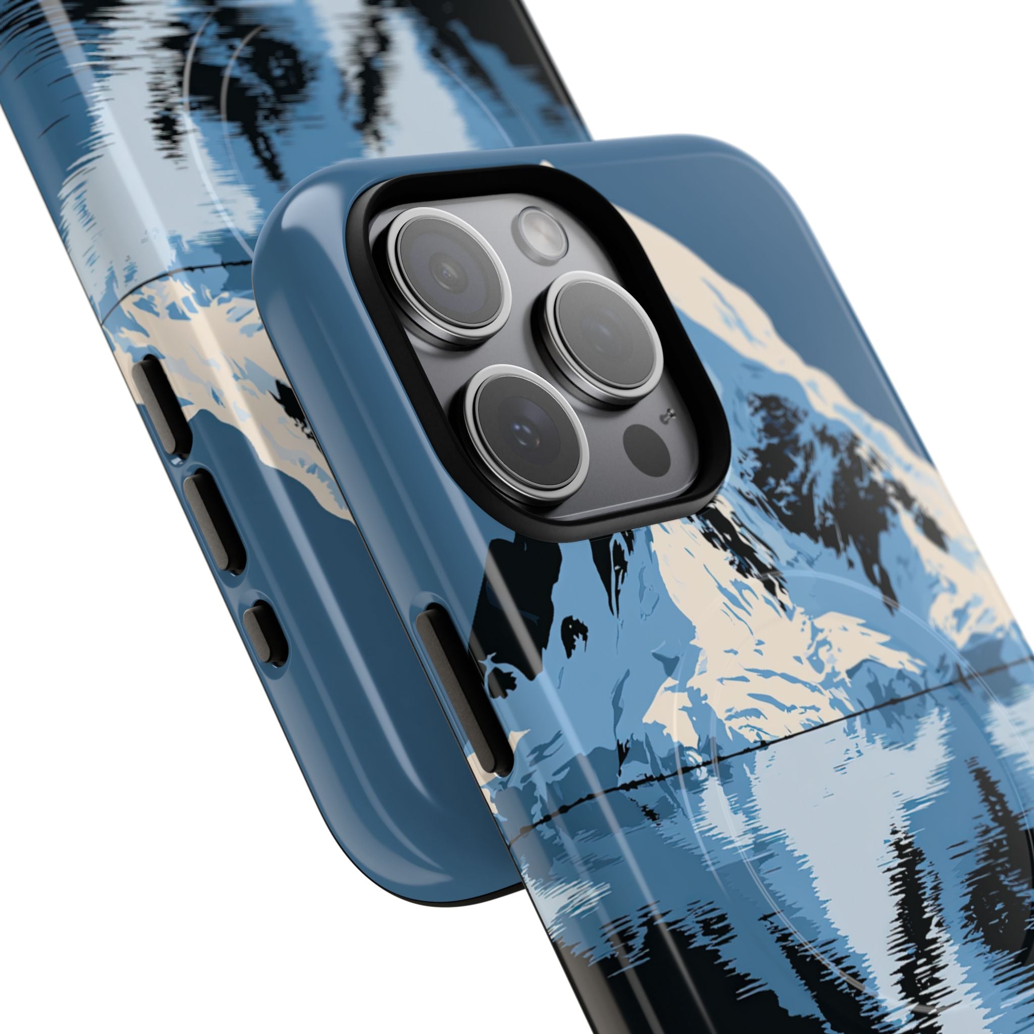 Blue Tough 2.0 Magsafe Phone Case for iPhone - Arctic Summit Mirror
