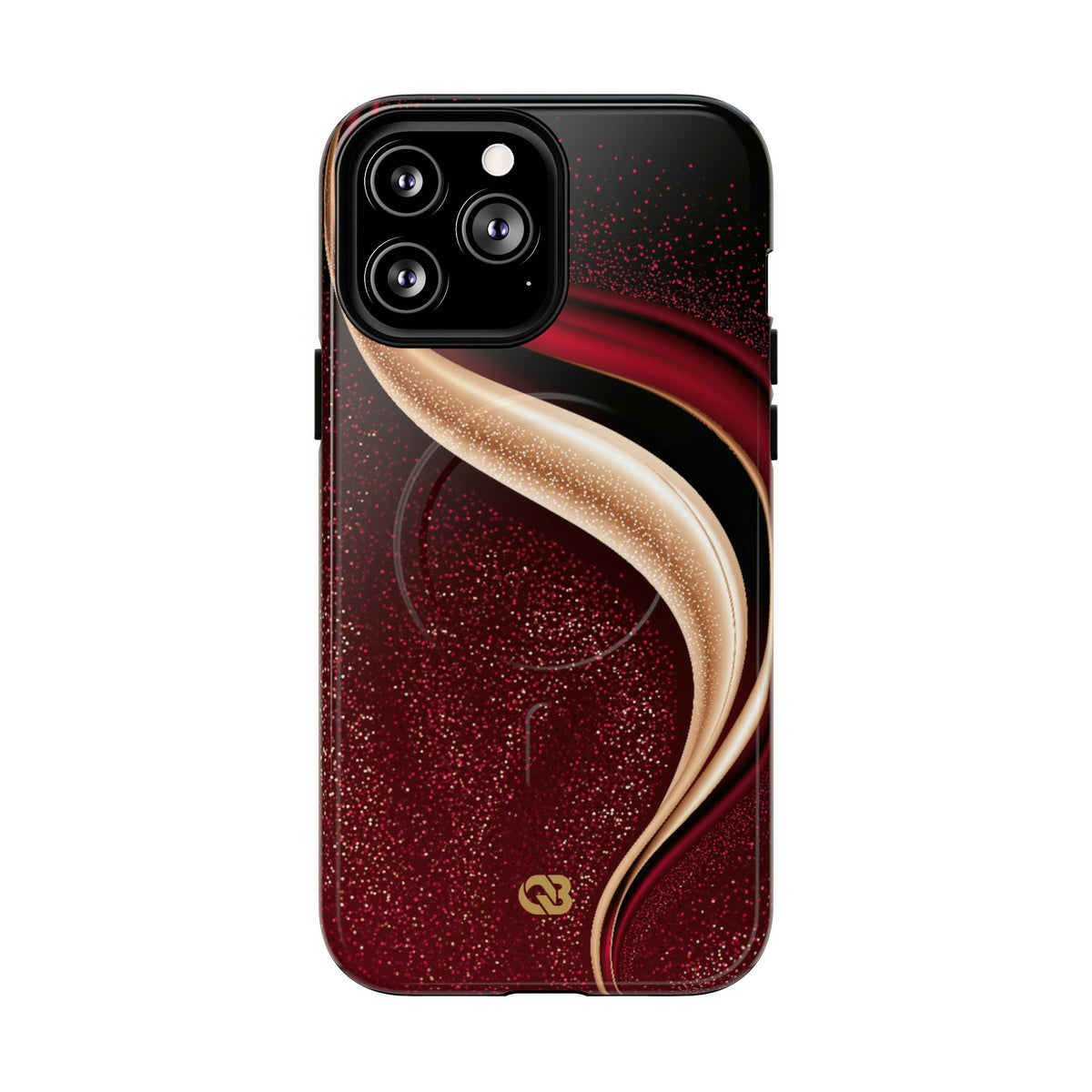 Gilded Crimson Flow · Tough 2.0 Magnetic Phone Case for iPhone · Red