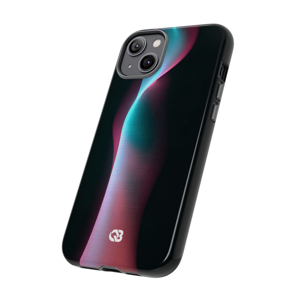 Neon Pixel Flow · Tough Phone Case for iPhone · Black