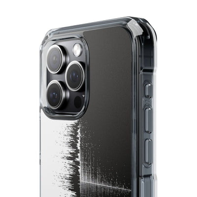 Black Impact MagSafe Phone Case for iPhone - Static Signal Split