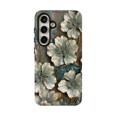 Gilded Blossom Reverie · Tough Phone Case for Samsung · Teal