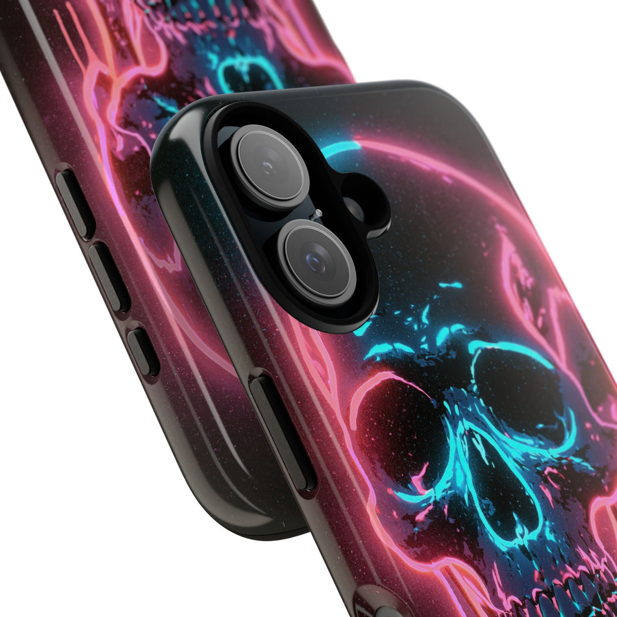 Neon Drip Skull · Tough Phone Case for iPhone · Black