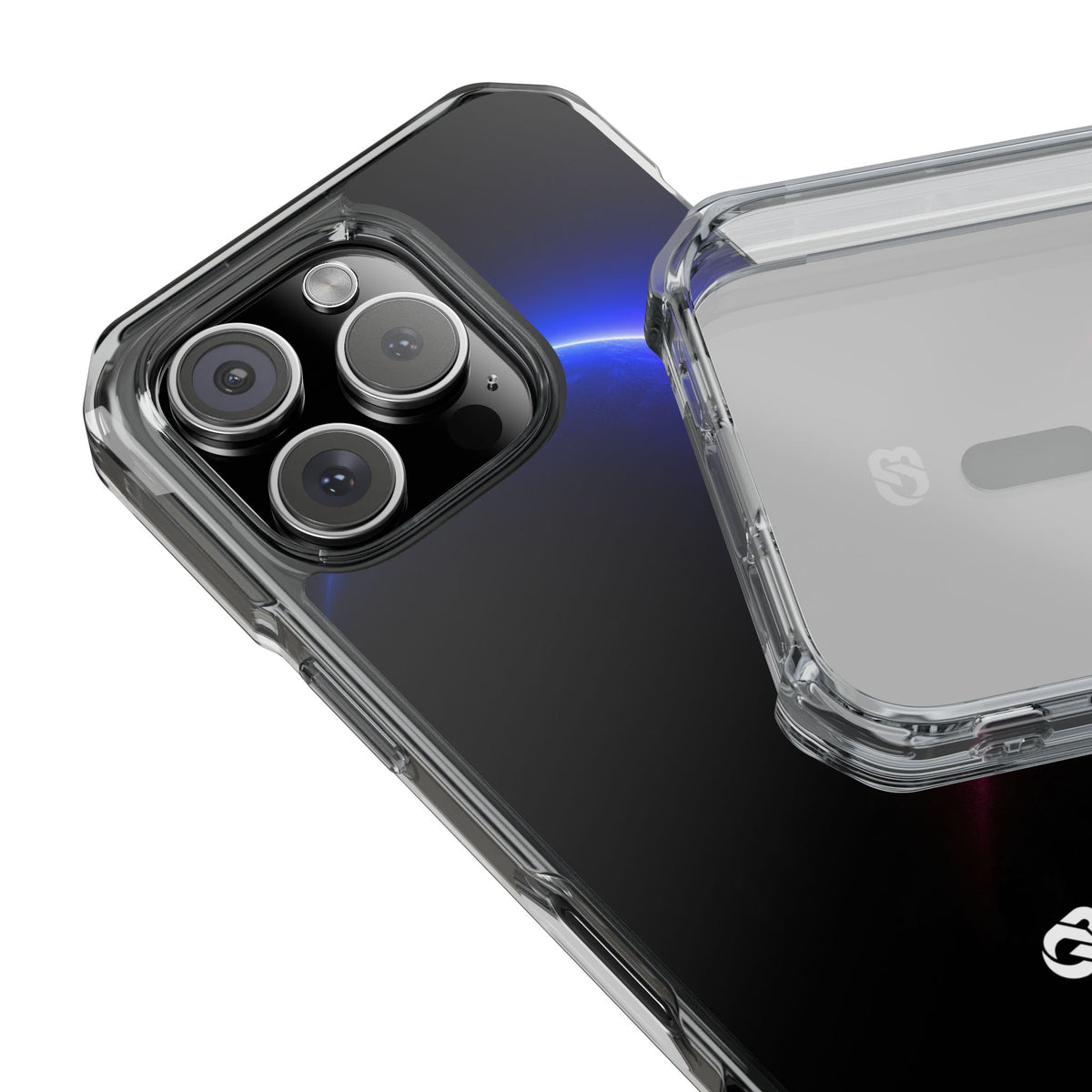 Luminous Eclipse · Clear Impact Magnetic Phone Case for iPhone · Black