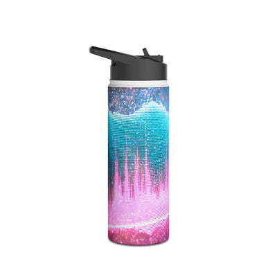 Digital Frequency · Insulated Water Bottle · Pink