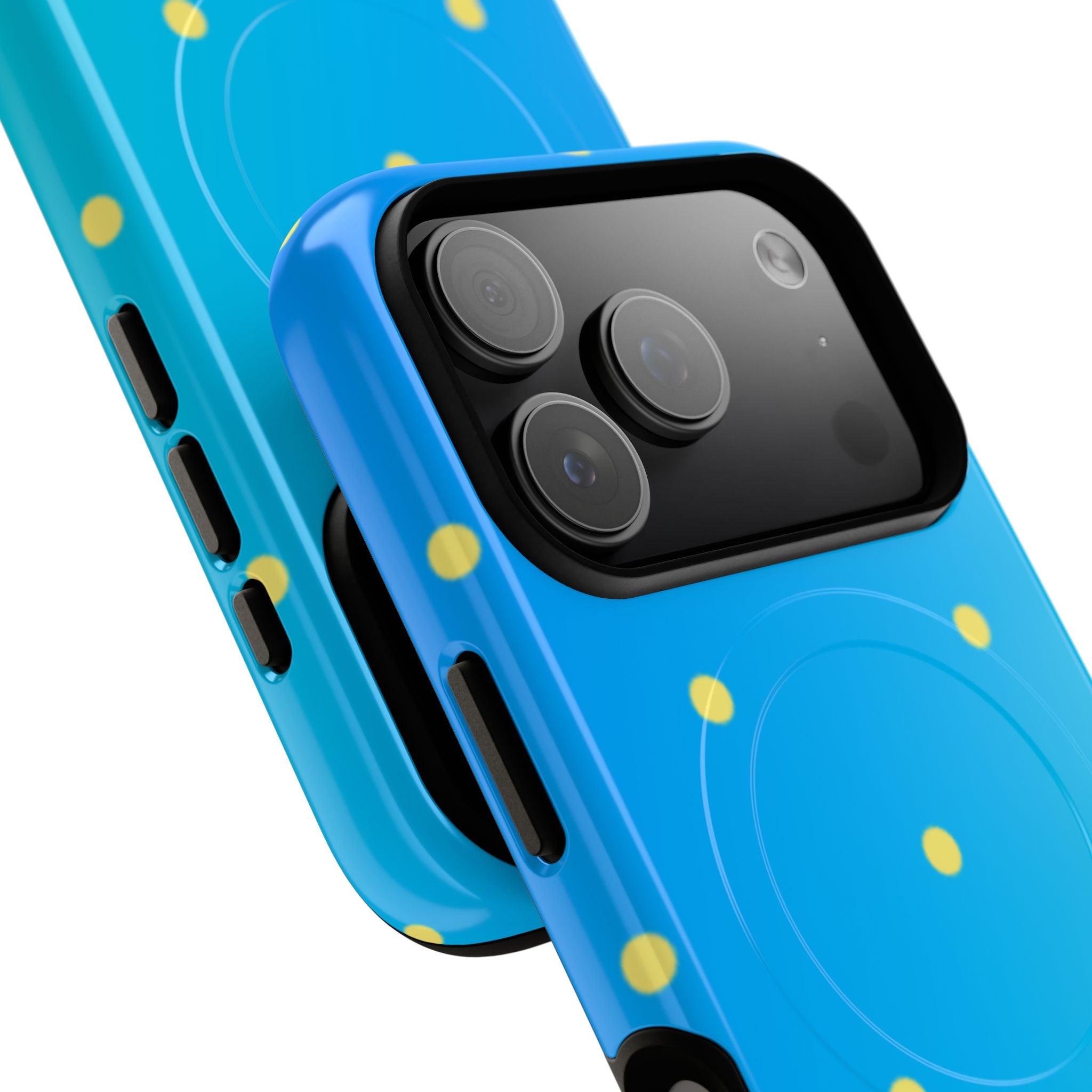 Cyan Sun Dots · Tough+ Phone Case for iPhone · Magsafe