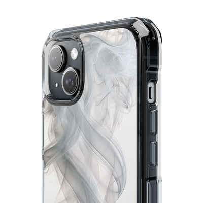 Vapor Noir · Clear Impact Magnetic Phone Case for iPhone ·  White
