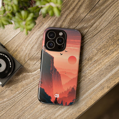 Orange Tough Phone Case for iPhone - Crimson Ridge Flight